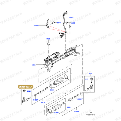 LR059261LR GENUINE LAND ROVER - JOINT - BALL