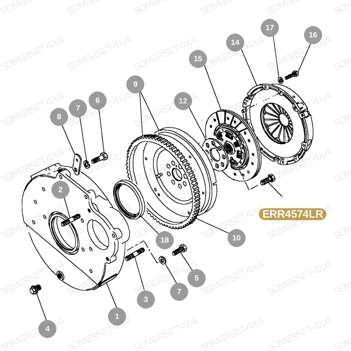 ERR4574LR GENUINE LAND ROVER - BOLT