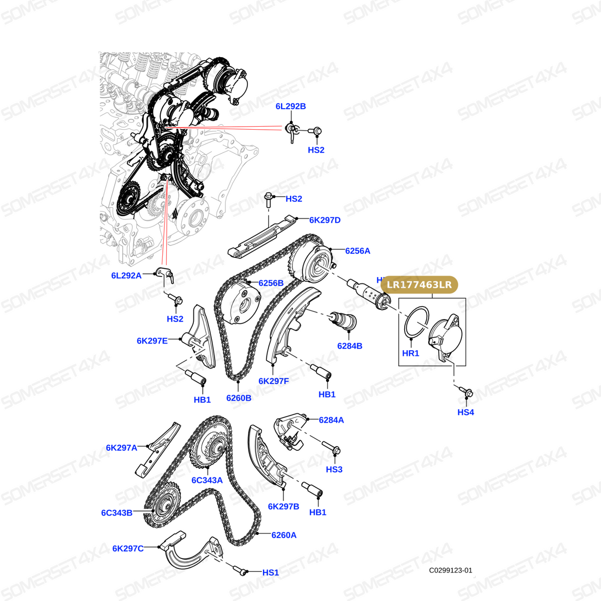 LR177463LR GENUINE LAND ROVER - SOLENOID - ENGINE VARIABLE TIMING