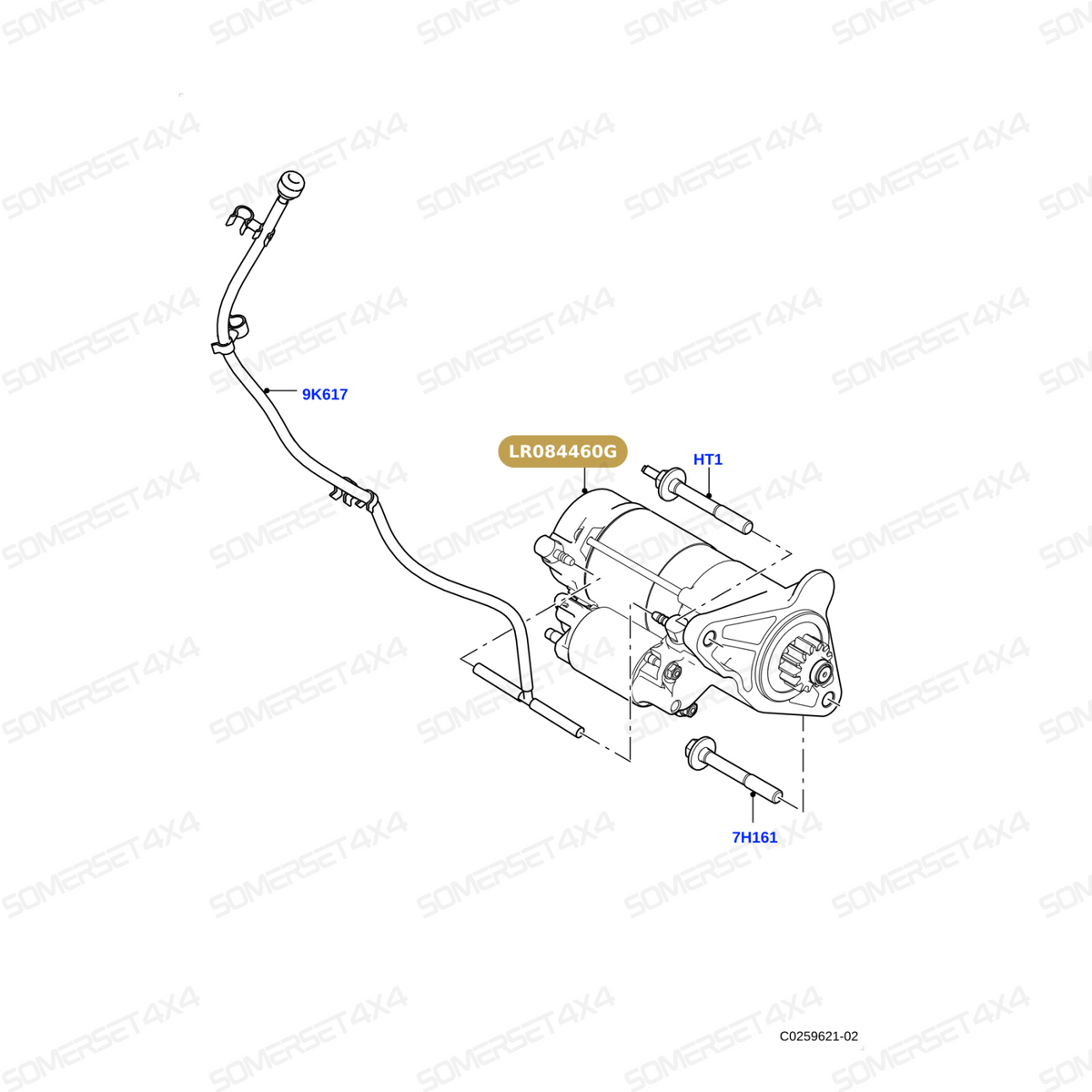 LR084460G LAND ROVER - STARTER MOTOR - L/ROVER DISCOVERY SPORT 2.0 15YR From DENSO