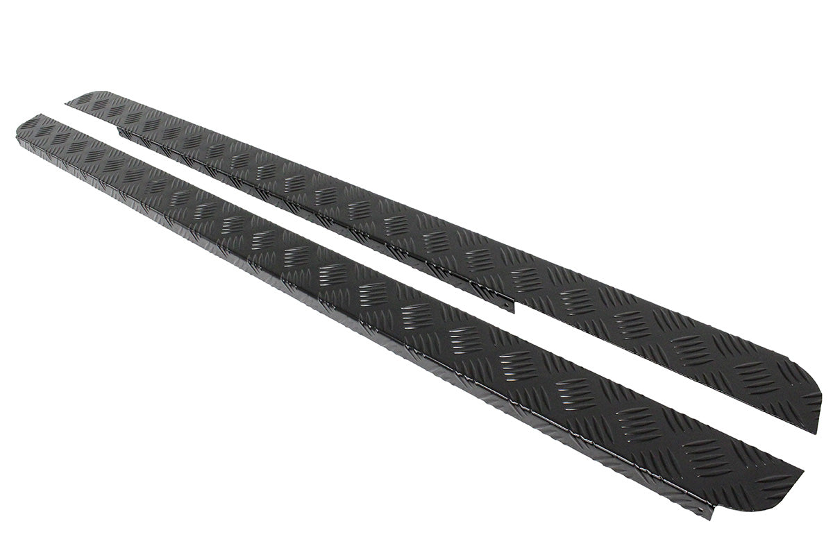 GA4072B 90 CHEQUERED SILLS PAIR - BLACK
