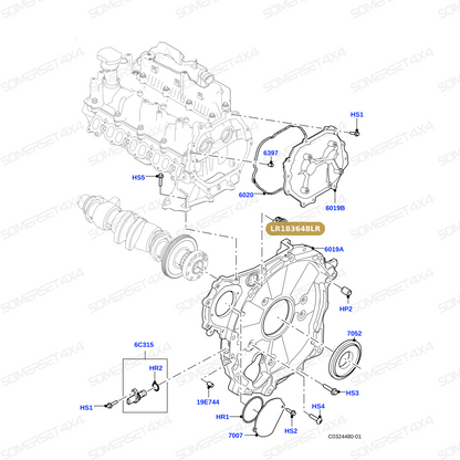 LR183648LR GENUINE LAND ROVER - PLUG - BLANKING