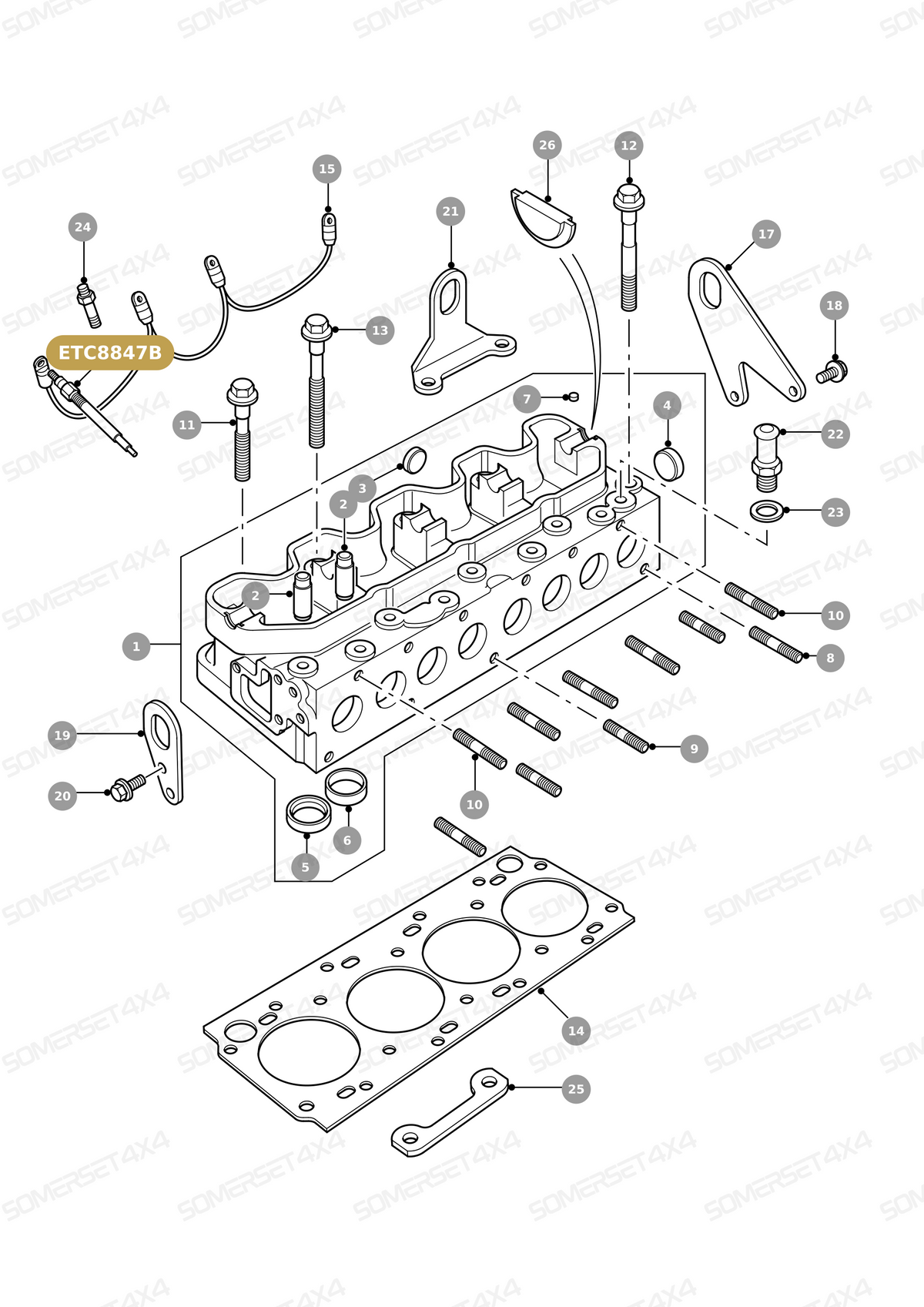ETC8847B LAND ROVER - GLOW PLUG From BOSCH