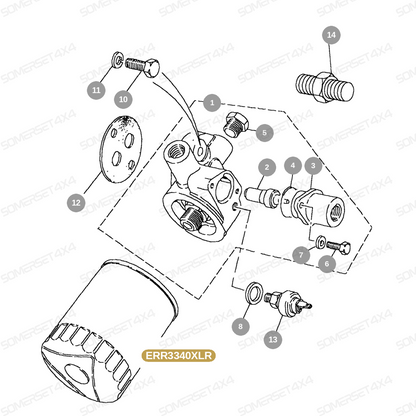 ERR3340XLR GENUINE LAND ROVER - FILTER