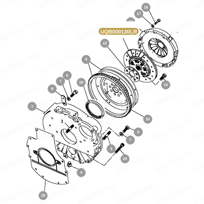 UQB000130LR GENUINE LAND ROVER - DRIVE PLATE - CLUTCH