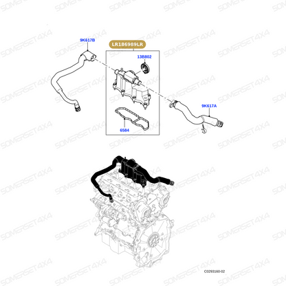 LR186989LR GENUINE LAND ROVER - Cover - Breather