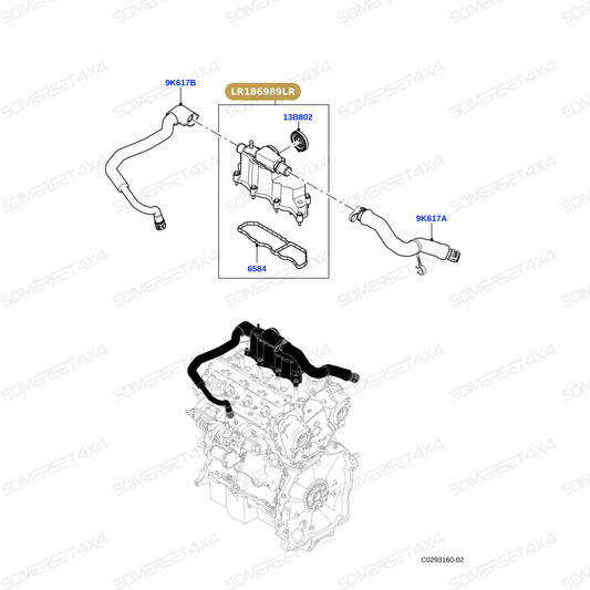 LR186989LR GENUINE LAND ROVER - Cover - Breather