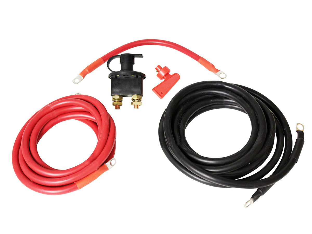 TF3309 LAND ROVER - TERRAFIRMA LAND ROVER - 4m extended battery cables and isolator switch