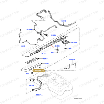 LR000893G LAND ROVER - NUT From PR2 ALLMAKES OE