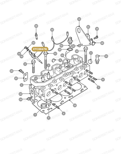 ETC8847B LAND ROVER - GLOW PLUG From BOSCH