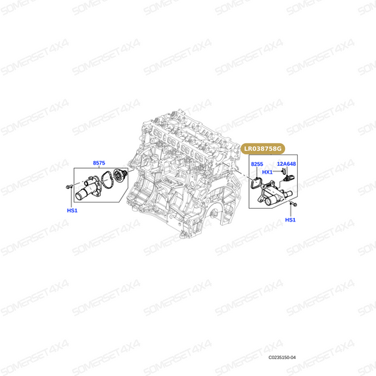 LR038758G LAND ROVER - ADAPTOR - WATER OUTLET CONNECTOR From OEM