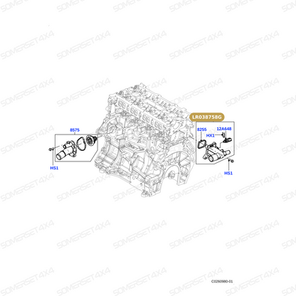 LR038758G LAND ROVER - ADAPTOR - WATER OUTLET CONNECTOR From OEM