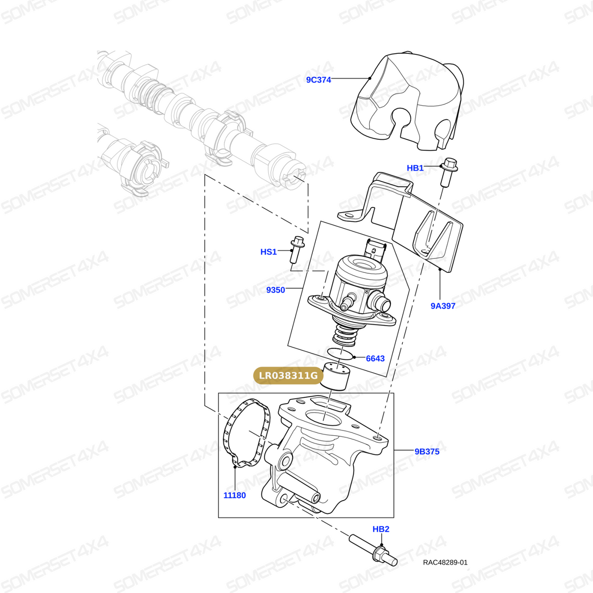 LR038311G LAND ROVER - TAPPET From OEM