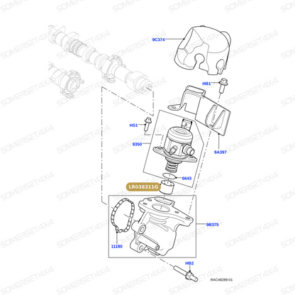 LR038311G LAND ROVER - TAPPET From OEM
