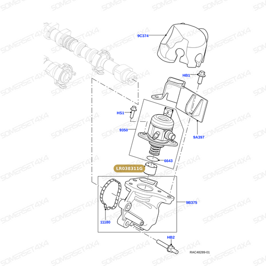 LR038311G LAND ROVER - TAPPET From OEM