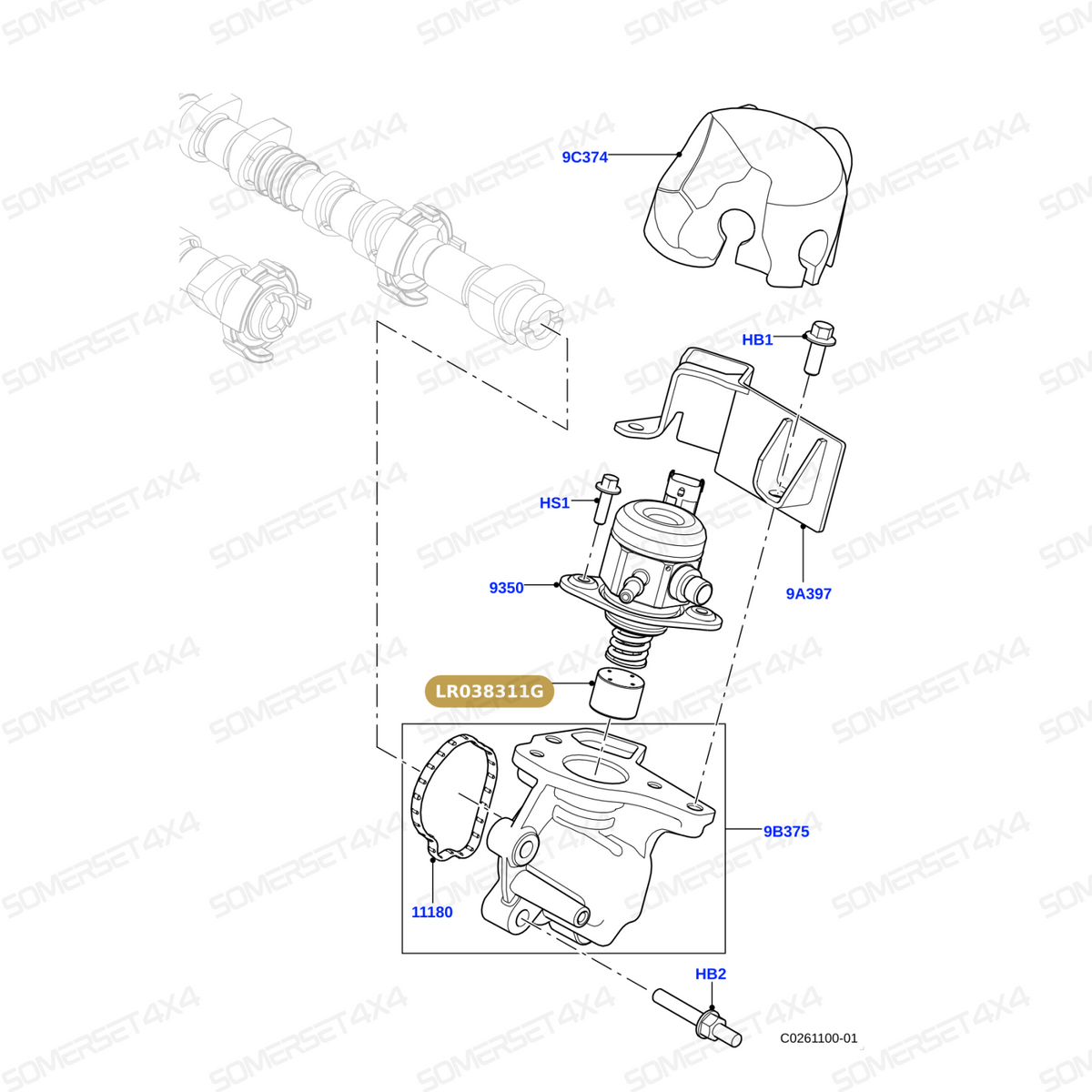 LR038311G LAND ROVER - TAPPET From OEM