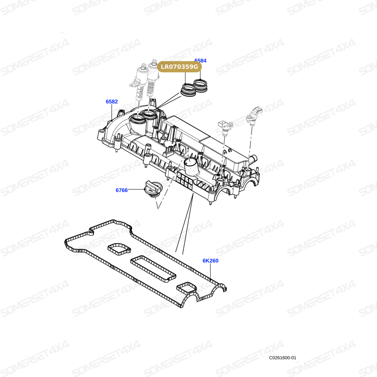 LR070359G LAND ROVER - GASKET - VALVE From OEM