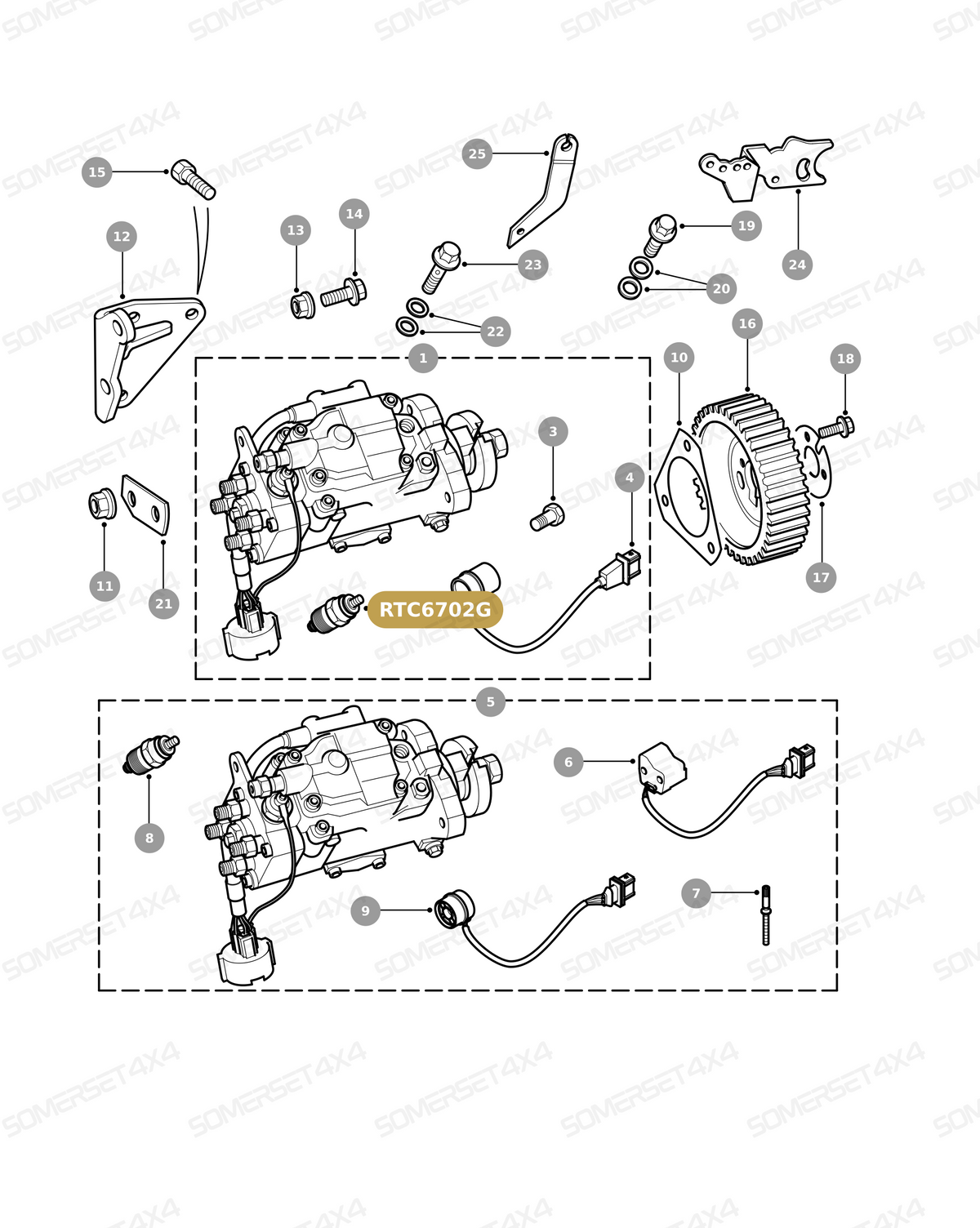 RTC6702G LAND ROVER - SWITCH ASSY - FUEL SHUT OFF From BOSCH