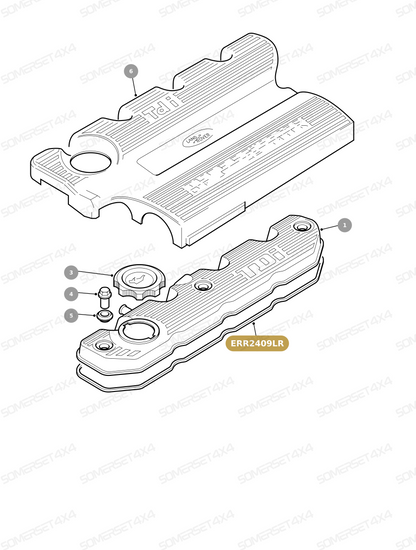 ERR2409LR GENUINE LAND ROVER - GASKET - VALVE ROCKER ARM COVER