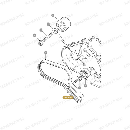FB110131L LAND ROVER - BOLT - FLANGED HEX. From PR2 ALLMAKES OE