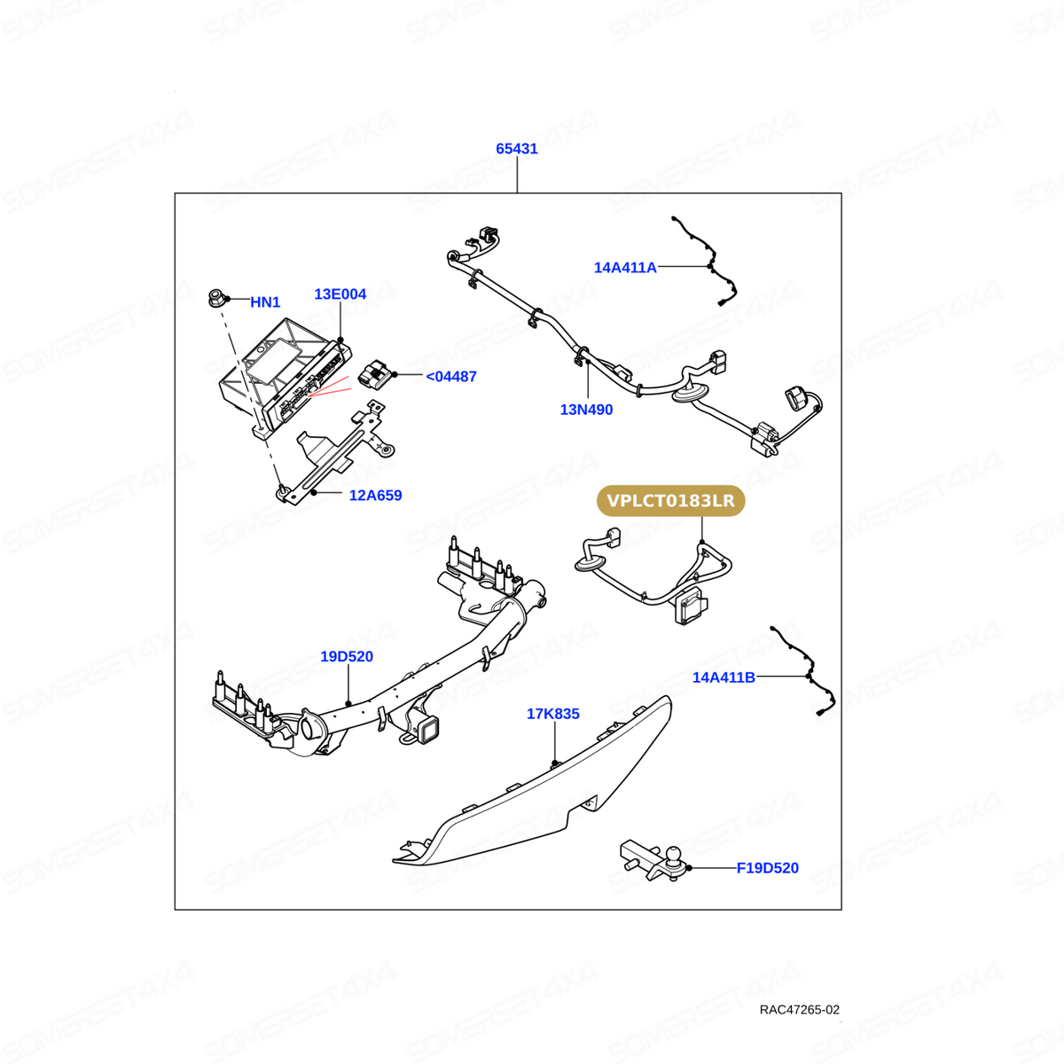 VPLCT0183LR GENUINE LAND ROVER - TOW BAR ELECTRICS