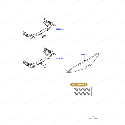 VPLCT0180LR GENUINE LAND ROVER - KIT - FIXING PARTS