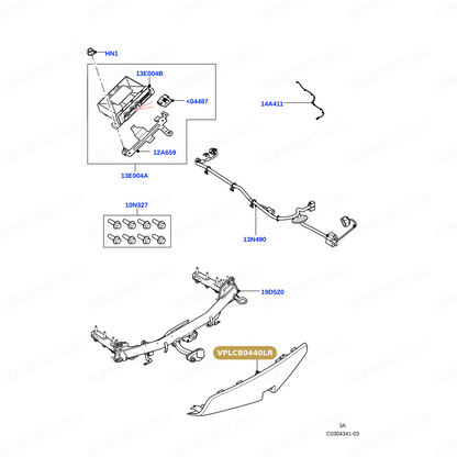 VPLCB0440LR GENUINE LAND ROVER - BUMPER - COVER