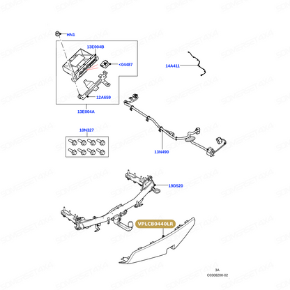 VPLCB0440LR GENUINE LAND ROVER - BUMPER - COVER