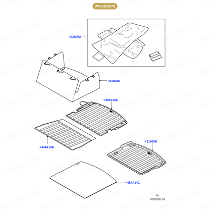 VPLCS0279 LAND ROVER - MAT - LOADING COMPARTMENT - RUBBER From ALLMAKES