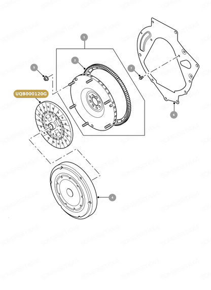 UQB000120G LAND ROVER - CLUTCH PLATE From VALEO
