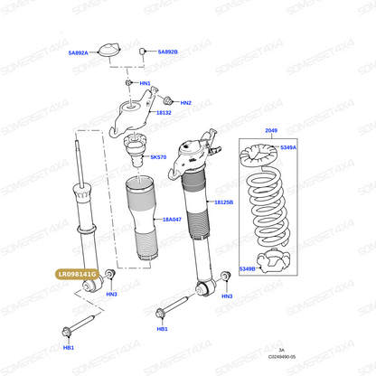 LR098141G LAND ROVER - SHOCK ABSORBER From BILSTEIN