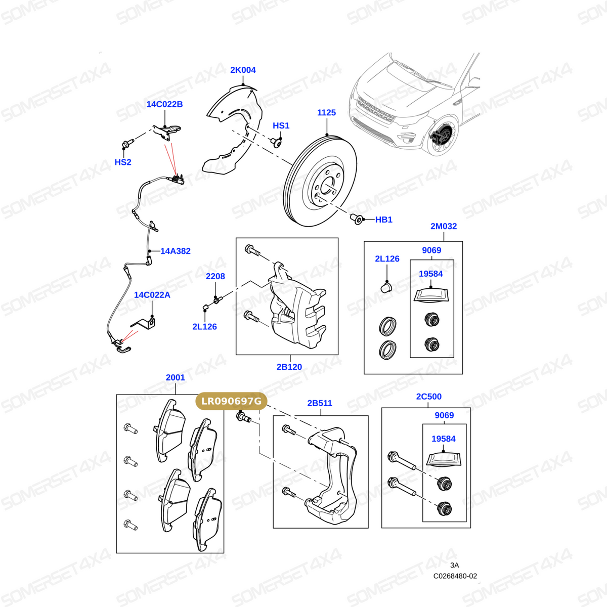 LR090697G LAND ROVER - BOLT From PR2 ALLMAKES OE