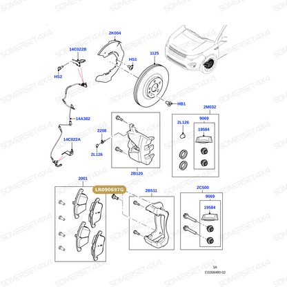 LR090697G LAND ROVER - BOLT From PR2 ALLMAKES OE