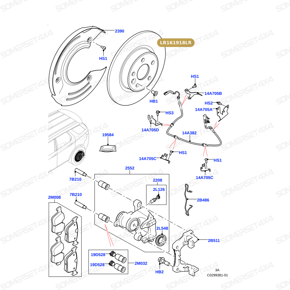 LR161918LR GENUINE LAND ROVER - DISC - BRAKE - SOLID