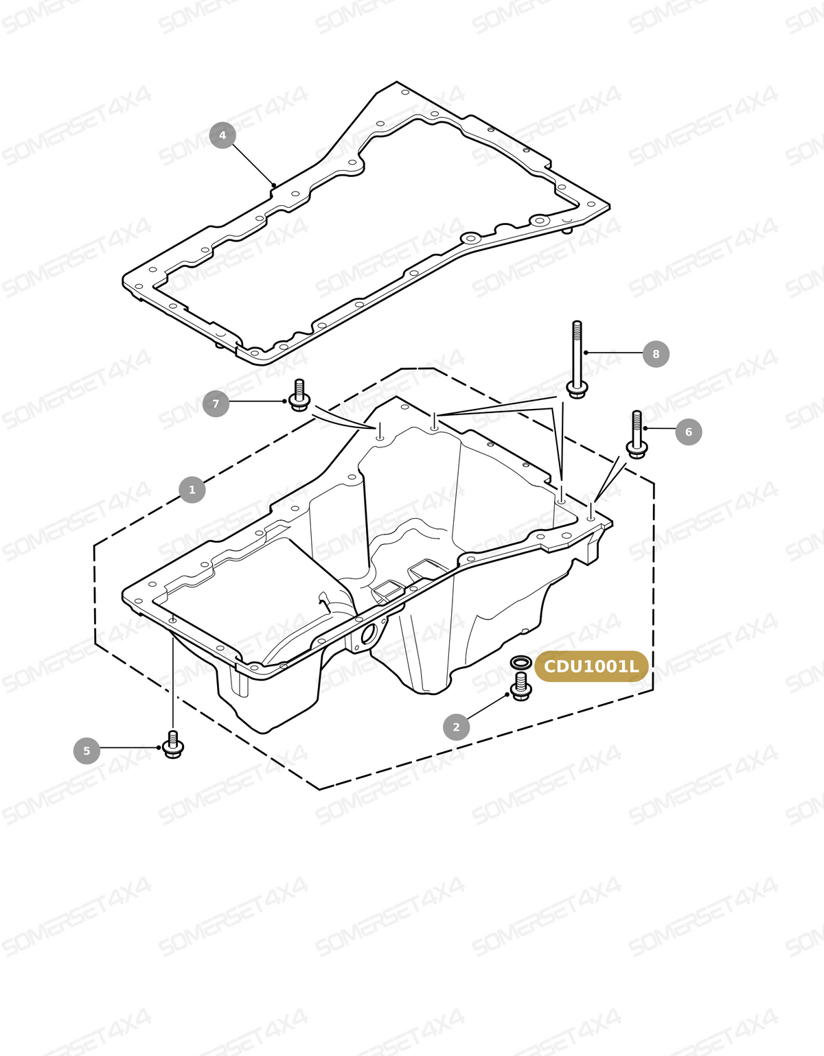 CDU1001L LAND ROVER - WASHER FOR DRAIN PLUG - BLOCK - CRANKSHAFT AND PISTONS - TD5 From PR2 ALLMAKES OE