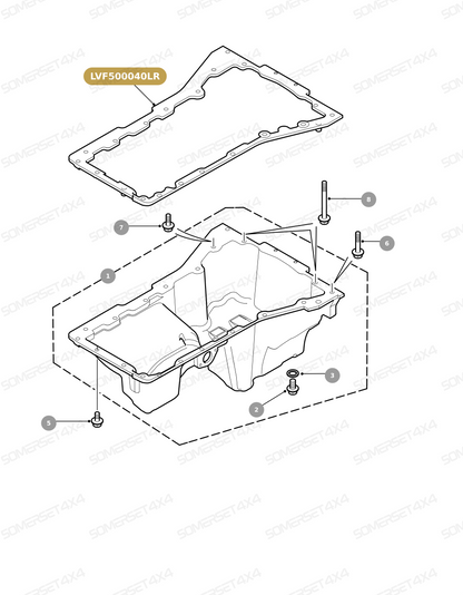 LVF500040LR GENUINE LAND ROVER - GASKET