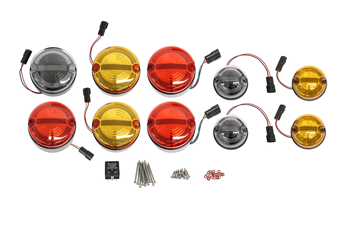 TF31041 95MM COLOURED HALO & BAR LED LIGHT KIT