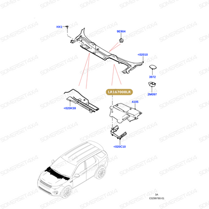 LR167008LR GENUINE LAND ROVER - Clip