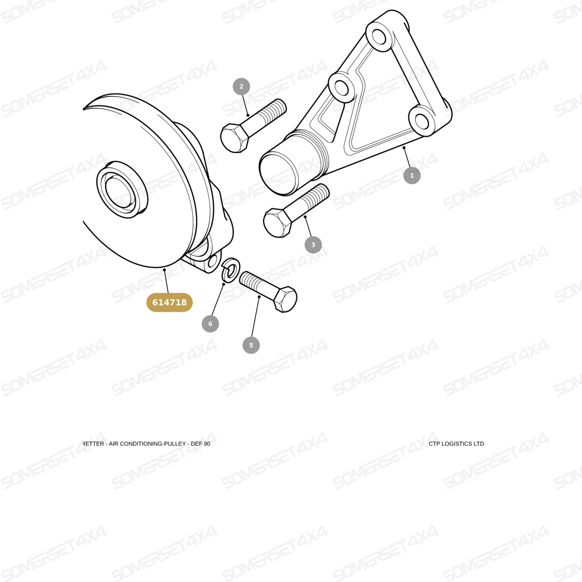 614718 LAND ROVER - PULLEY From ALLMAKES