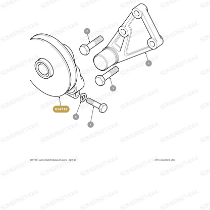 614718 LAND ROVER - PULLEY From ALLMAKES