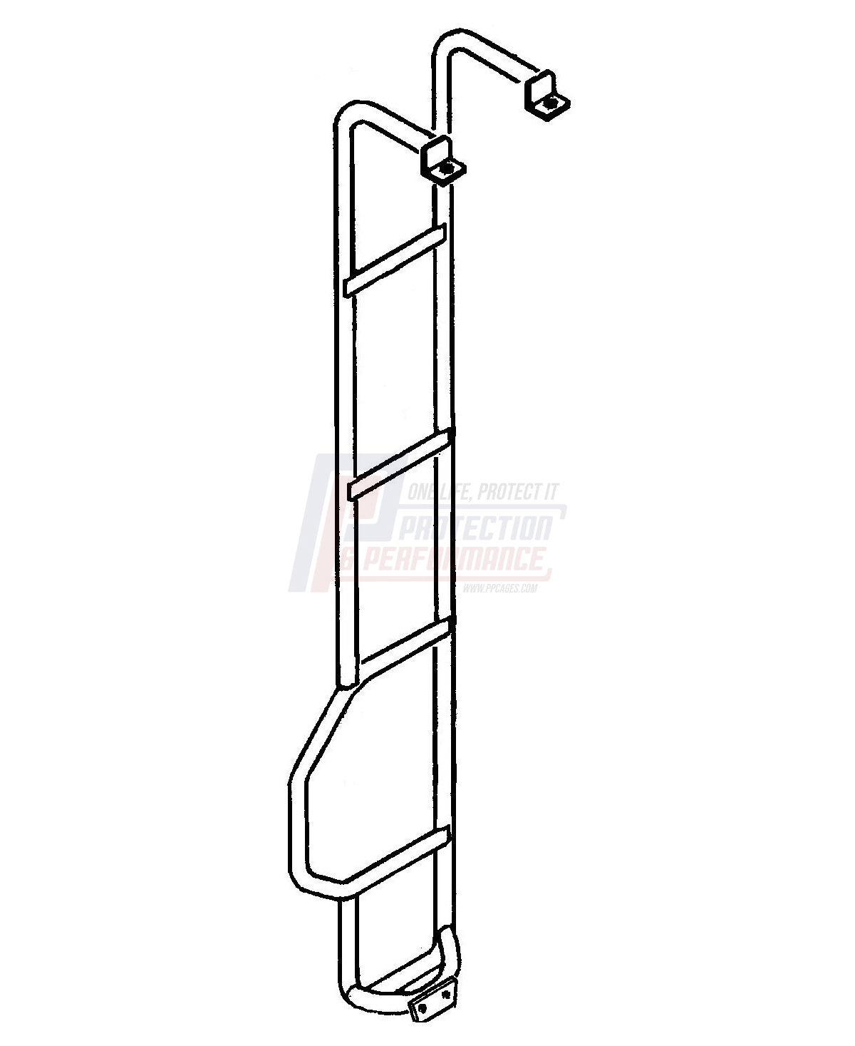 PPLR052 LAND ROVER - REAR ACCESS LADDER