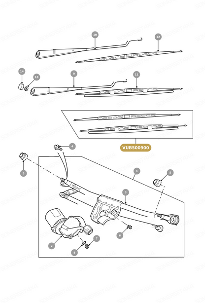 VUB500900 SET WINTER WIPER BLADES From TRICO