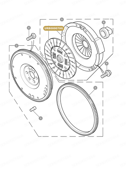 URB000070G LAND ROVER - CLUTCH COVER From AP DRIVELINE