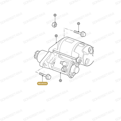 FB110131L LAND ROVER - BOLT - FLANGED HEX. From PR2 ALLMAKES OE