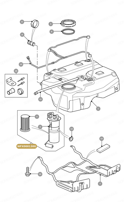 WFX000130G LAND ROVER - FUEL PUMP ASSY From VDO