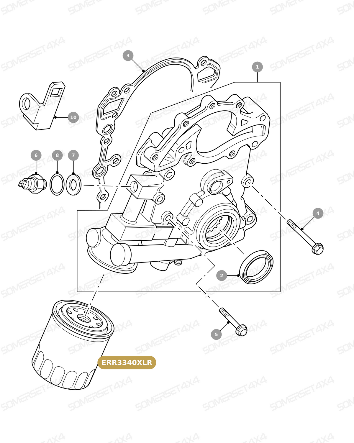 ERR3340XLR GENUINE LAND ROVER - FILTER