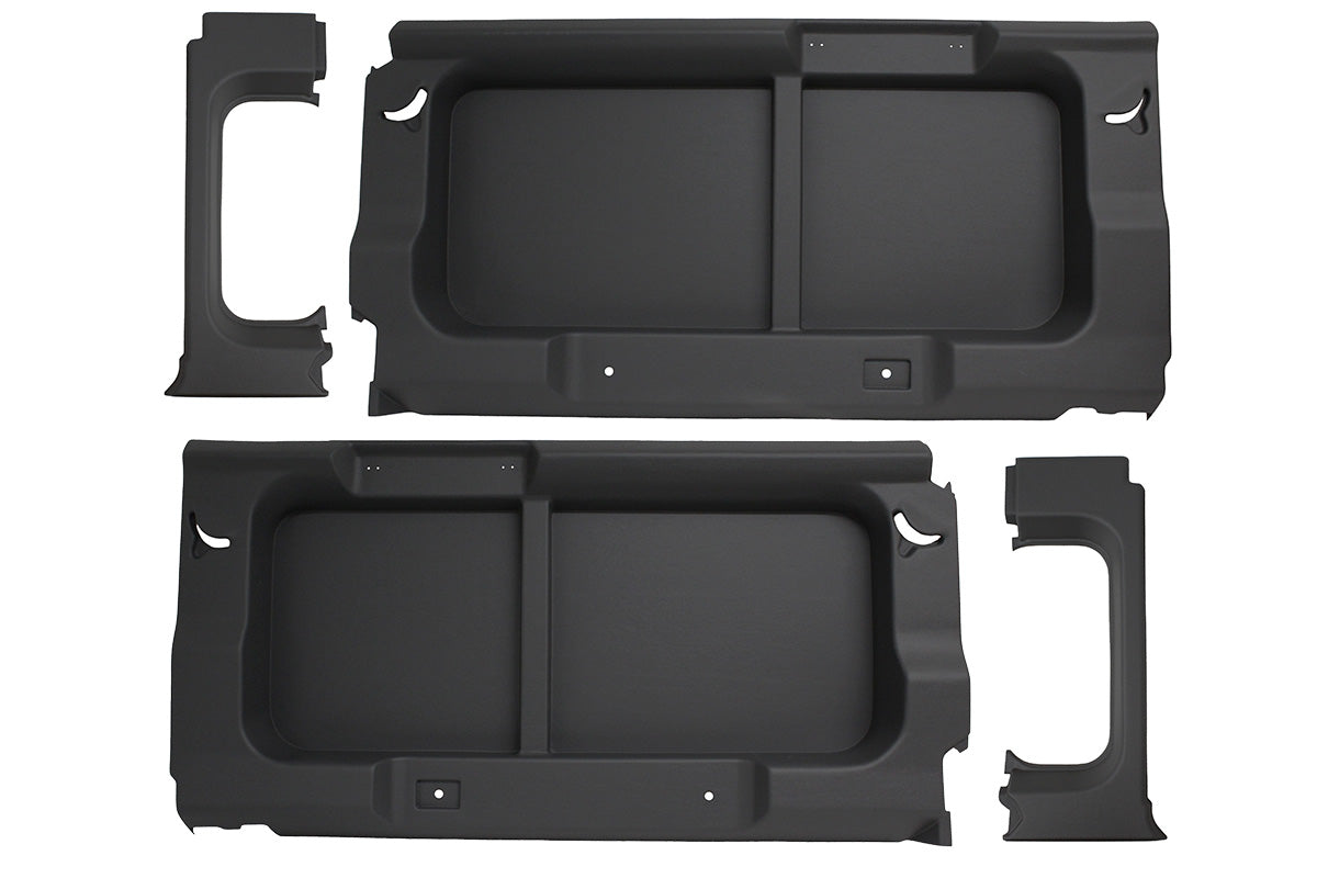 TF2753 LAND ROVER - TERRAFIRMA LAND ROVER - DEFENDER 110COMM BLACK REAR WINDOW TRIM PANELS WITHOUT WINDOWS