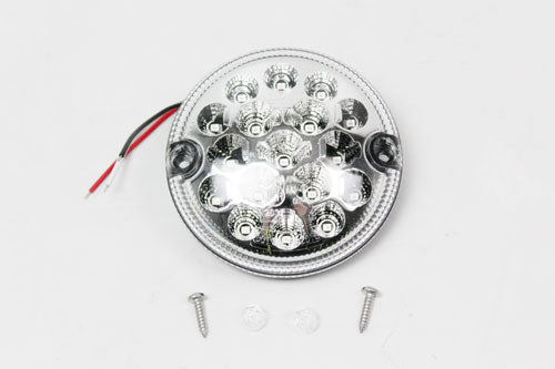 AMR6526LEDCL LAND ROVER - 95mm clear LED stop tail light for Defenders