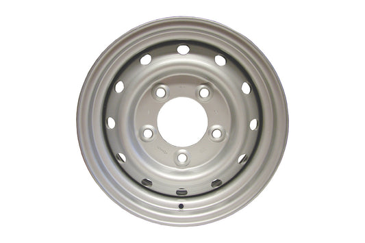ANR4583SILVER LAND ROVER - ROAD WHEEL - STEEL - WOLF STYLE - SILVER - Suitable for Defender 1983-2006
