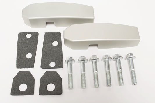 GA1142 LAND ROVER - ALUMINIUM WINDSCREEN BRACKET PAIR SILVER